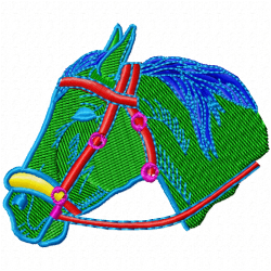 Horses Embroidery Design 9